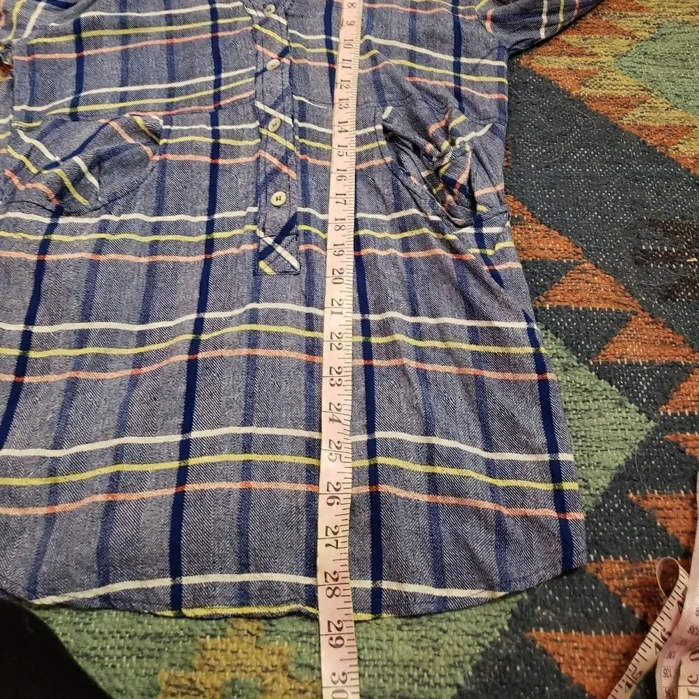 Tracy Reese Plenty Button Front Plaid Shirt